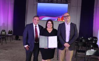 Alejandro Ortega, director ejecutivo y Gina Salas y Julián Arias, presidenta y vicepresidente respectividamente de la Junta Directiva de INFOCOOP.